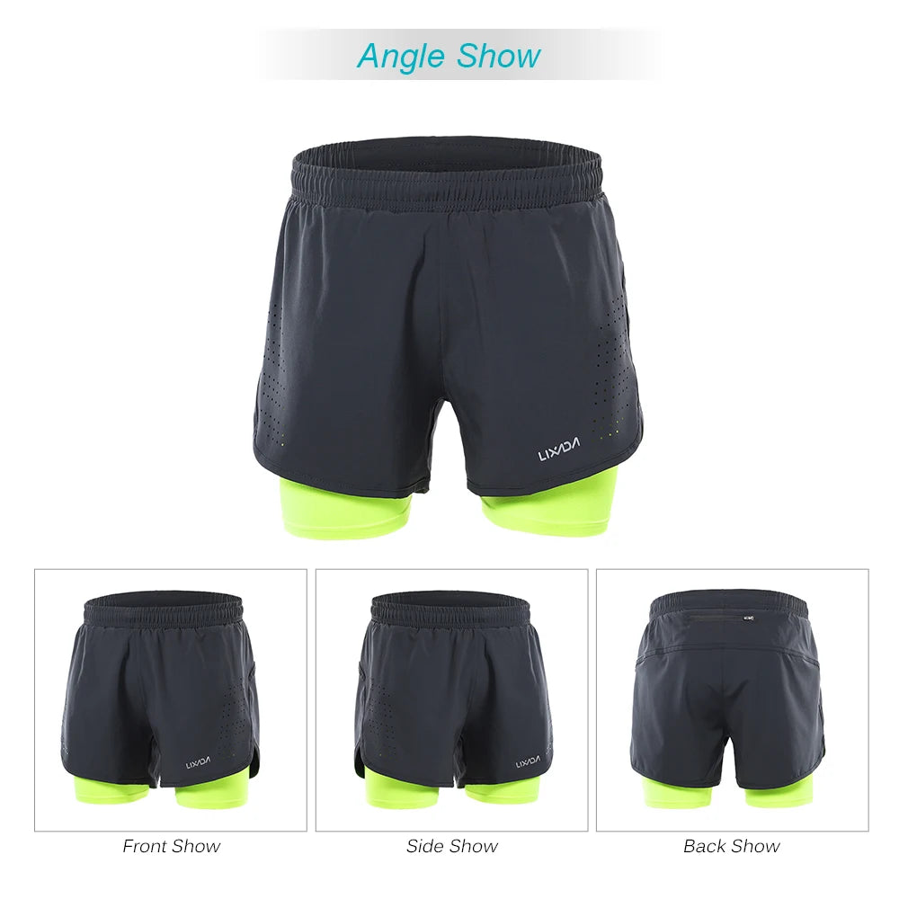 Men’s 2‑in‑1 Running Shorts