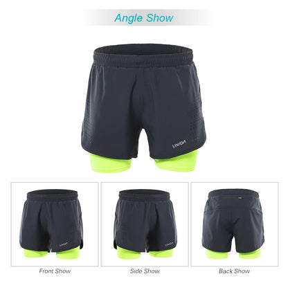 Men’s 2‑in‑1 Running Shorts
