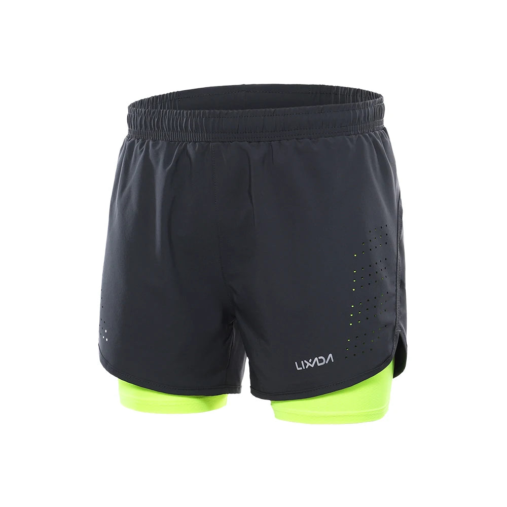 Men’s 2‑in‑1 Running Shorts
