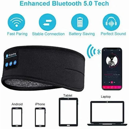 Headband With Bluetooth Headphones